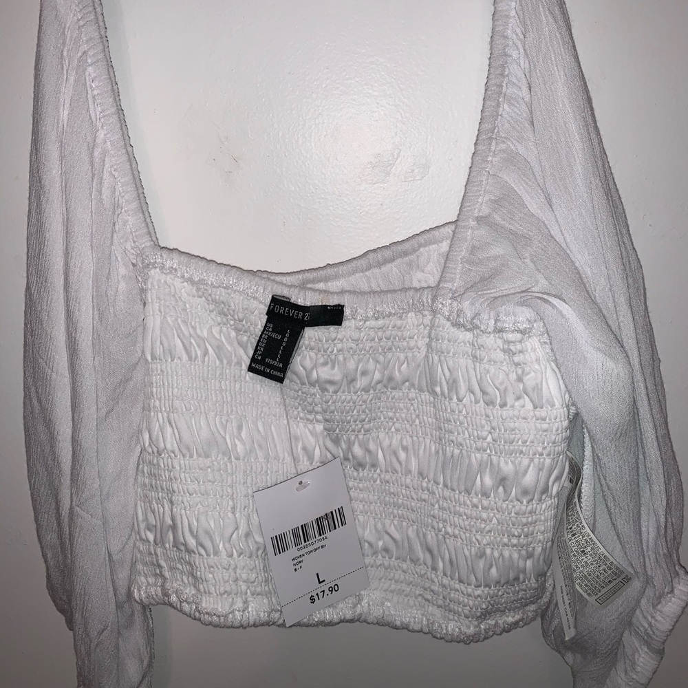 Off the shoulder crop top